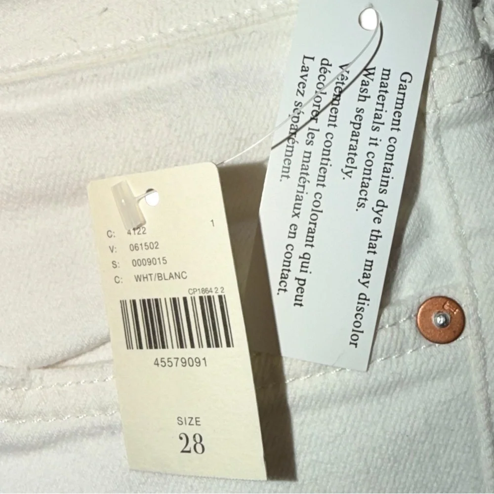 Pilcro and‎ the Letterpress White Skinny High Rise Jeans-size 28-NWT